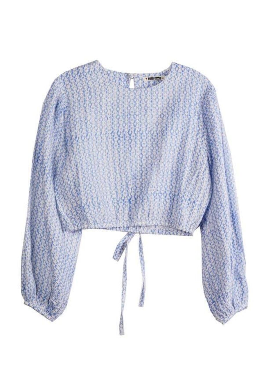 Ciao Lucia cotton linen blouse top women's size large